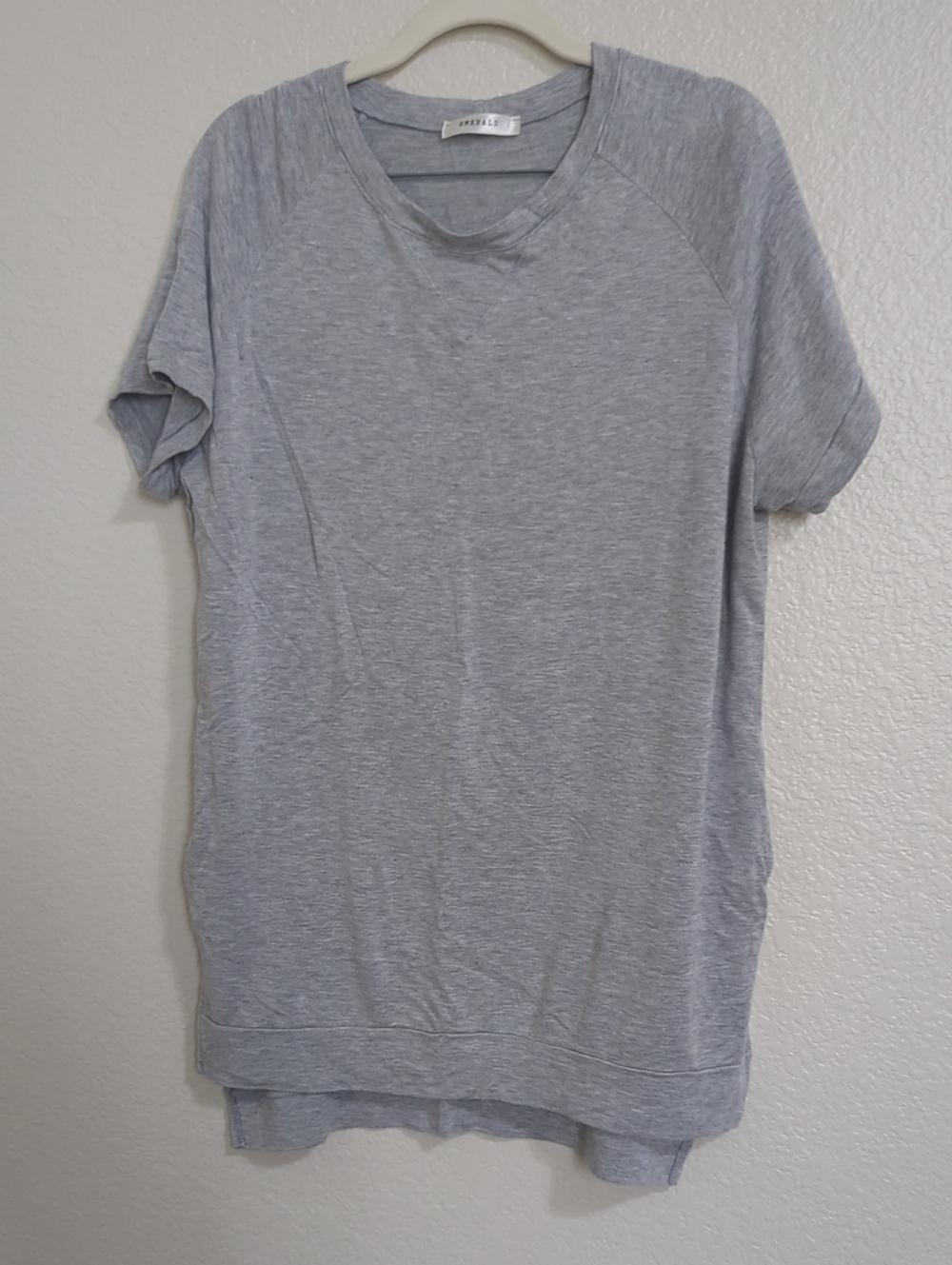 Emerald Heather Gray Short Sleeve Tunic